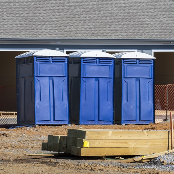 is there a specific order in which to place multiple porta potties in Lincroft NJ